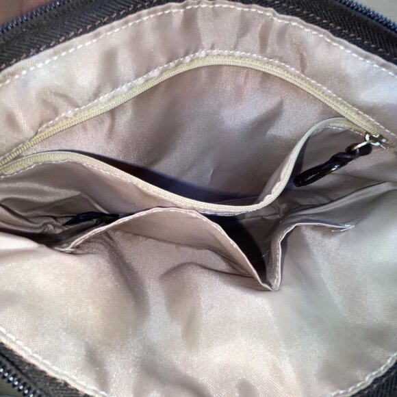 Brics Women’s Multicolor Nylon Striped Bag Adjustable Strap Crossbody Bag - Picture 10 of 13